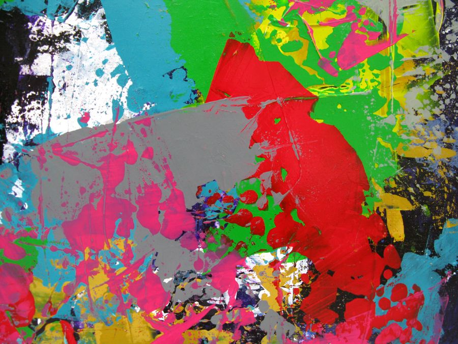 Tableau de CELINE WEBER a pour titre VELVET style abstrait dim : CELINE WEBERprix: