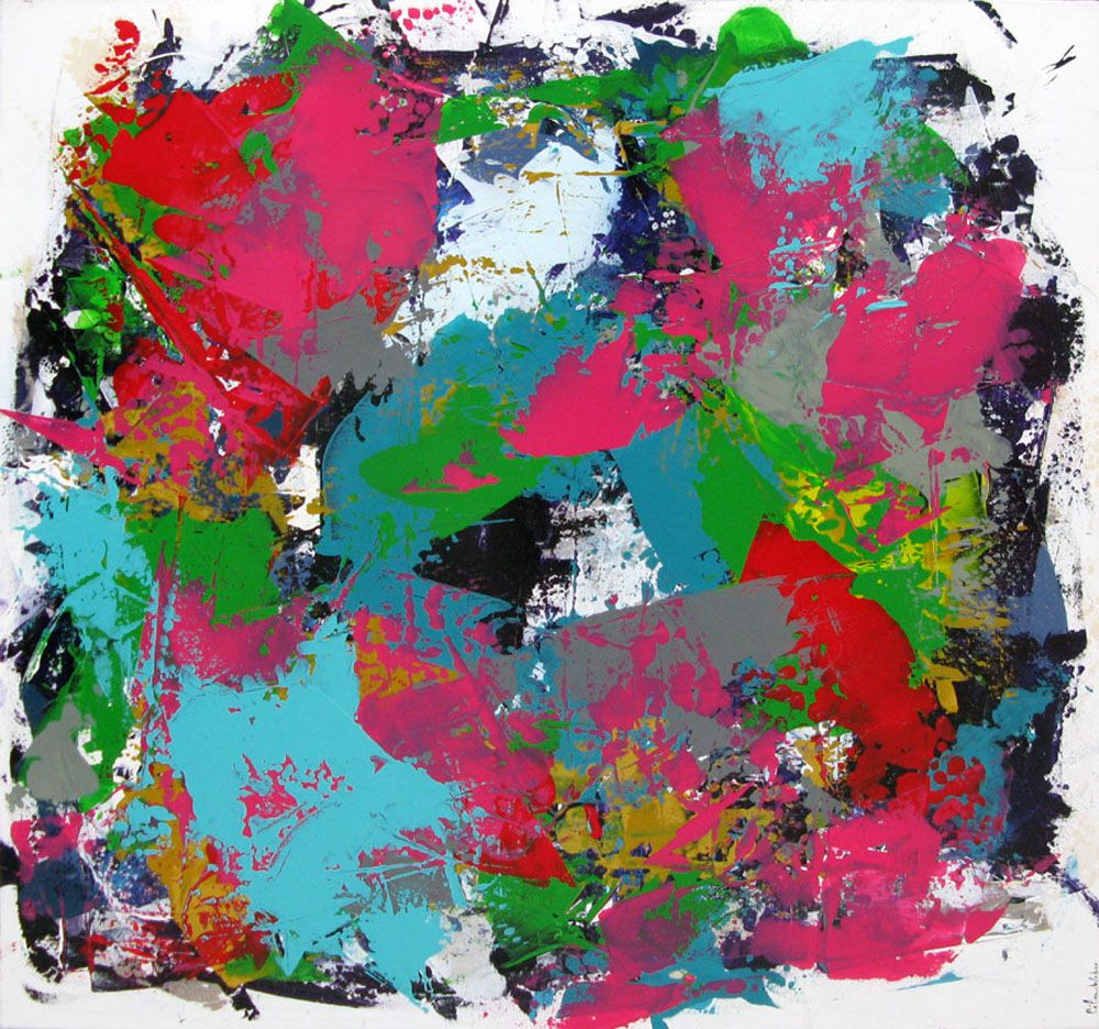 Tableau de CELINE WEBER a pour titre VELVET style abstrait dim : CELINE WEBERprix: