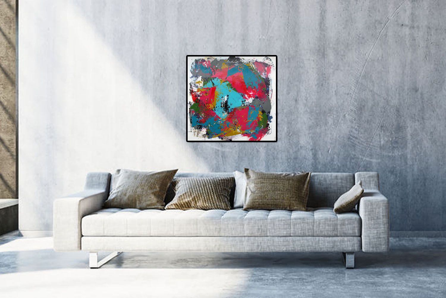 Tableau de CELINE WEBER a pour titre VELVET style abstrait dim : CELINE WEBERprix: