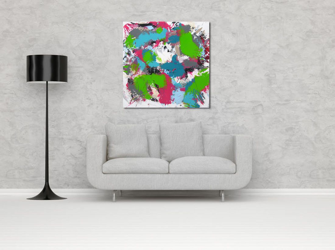 Tableau de CELINE WEBER a pour titre SPLASH style abstrait dim : CELINE WEBERprix: