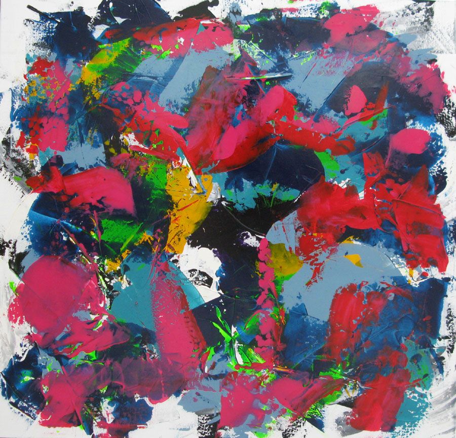 Tableau de CELINE WEBER a pour titre MALIBU style abstrait dim : CELINE WEBERprix: