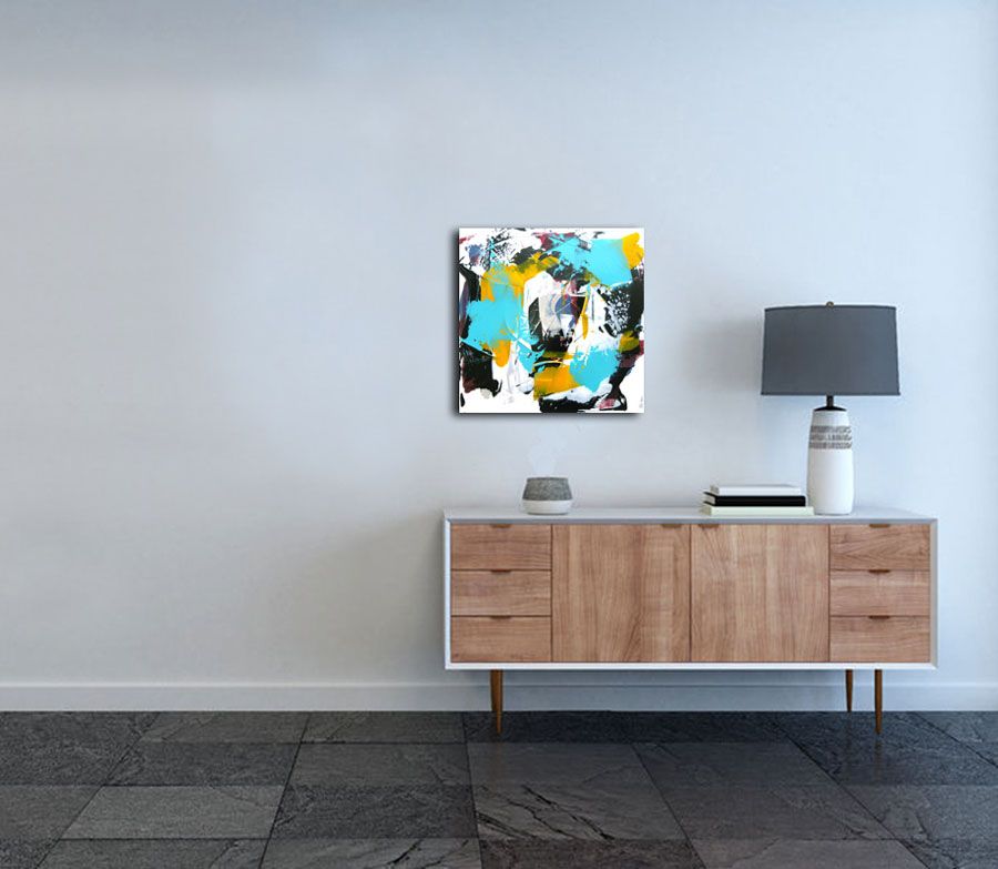 Tableau de CELINE WEBER a pour titre METAMORPHOSE style abstrait dim : CELINE WEBERprix: