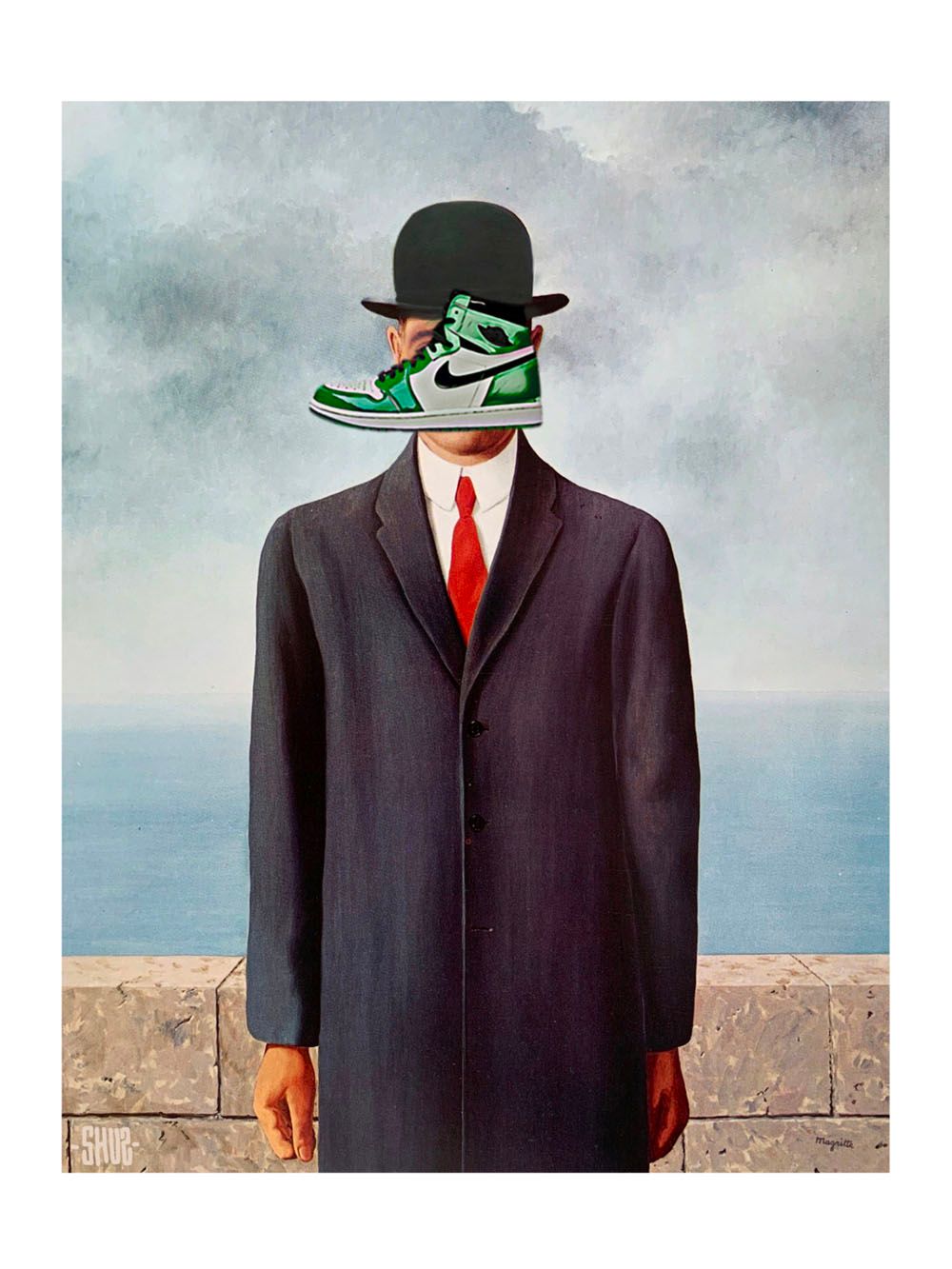 Editions d'art de SHUZ a pour titre Comme le_Pied Au Milieu De La Figure style figuratif dim : SHUZprix:40