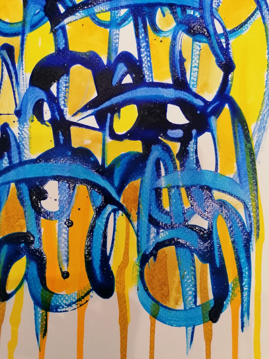 Dessin de STEPHANE RIME a pour titre Noname D104 style abstrait dim : STEPHANE RIMEprix:100