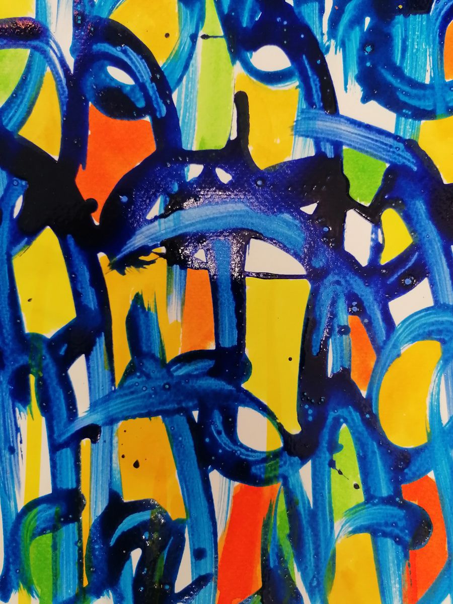 Dessin de STEPHANE RIME a pour titre Noname D127 style abstrait dim : STEPHANE RIMEprix:140