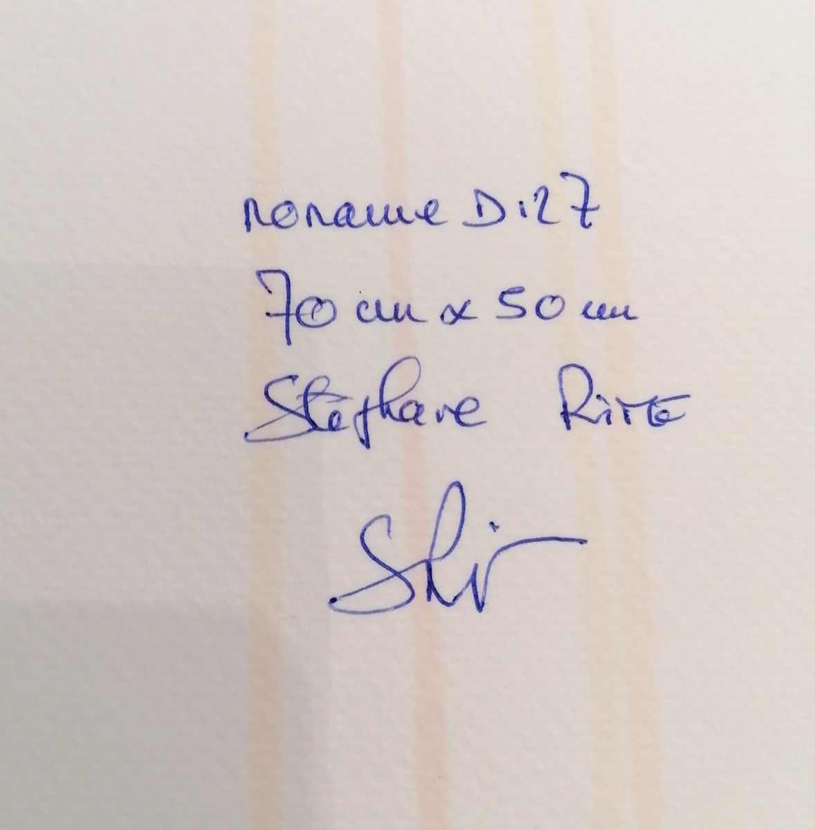 Dessin de STEPHANE RIME a pour titre Noname D127 style abstrait dim : STEPHANE RIMEprix:140