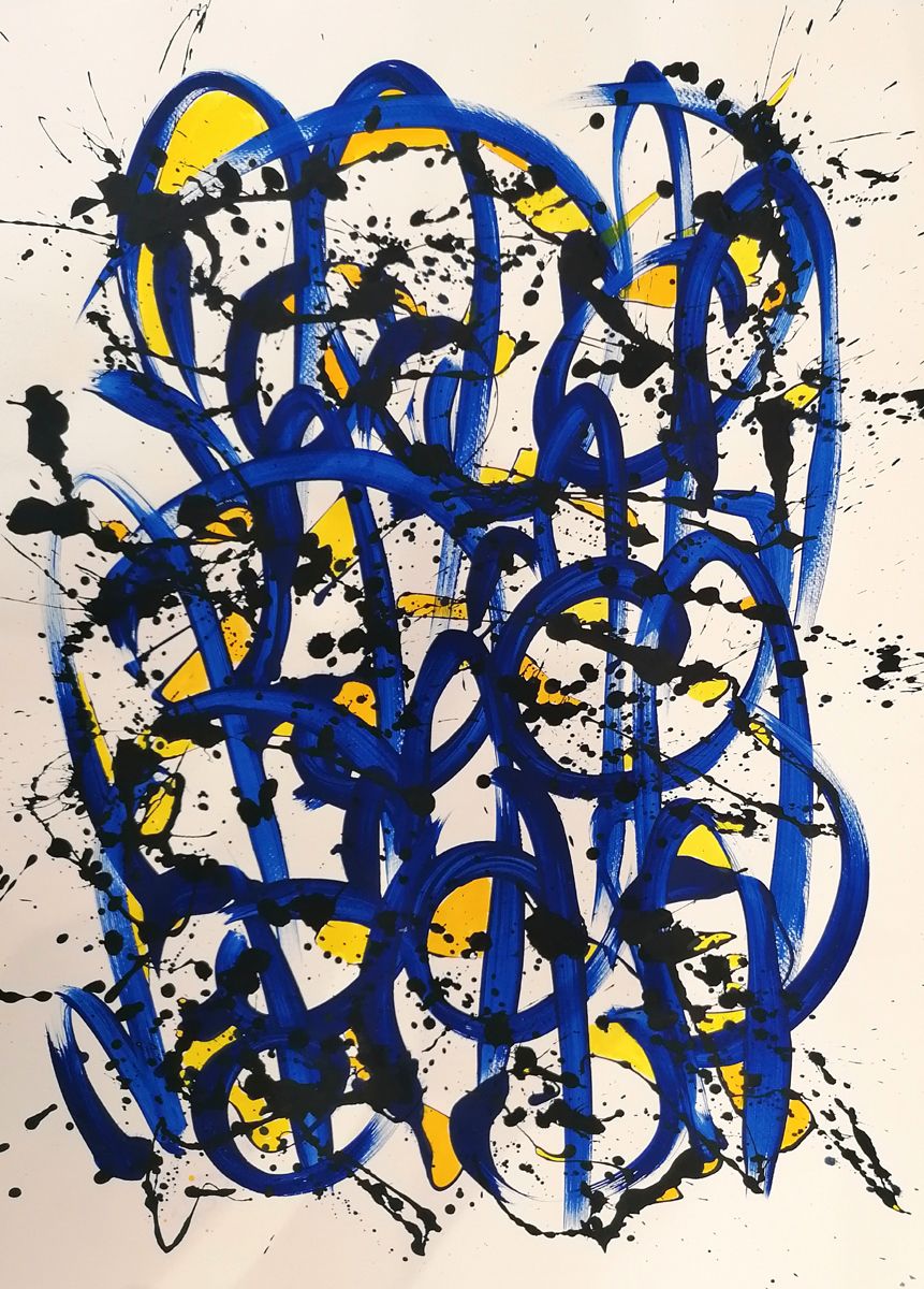 Dessin de STEPHANE RIME a pour titre Noname D27 style abstrait dim : STEPHANE RIMEprix:140