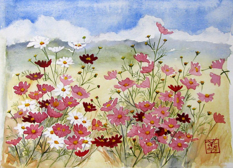 Dessin de JEONG MIN LEE a pour titre COSMOS style figuratif dim : JEONG MIN LEEprix:80