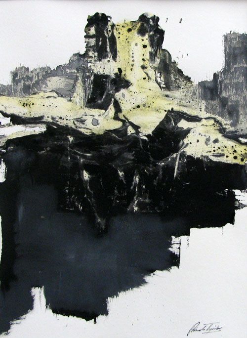 Dessin de ARANCHA TEJEDOR a pour titre TERRITORIOS style abstrait dim : ARANCHA TEJEDORprix:160