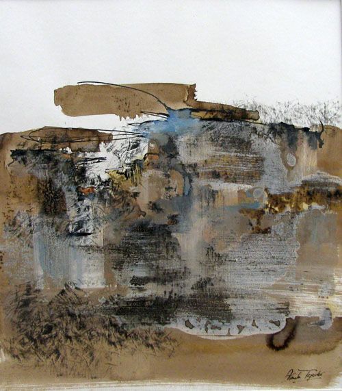 Dessin de ARANCHA TEJEDOR a pour titre TERRITORIOS style abstrait dim : ARANCHA TEJEDORprix:160