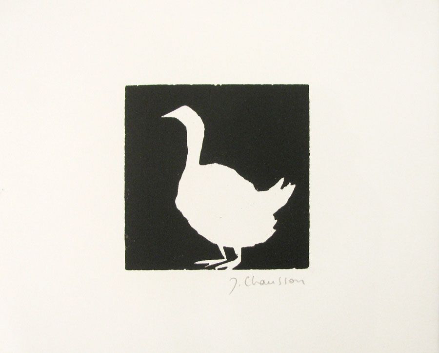Editions d'art de JULIA CHAUSSON a pour titre OIE style figuratif dim : JULIA CHAUSSONprix: