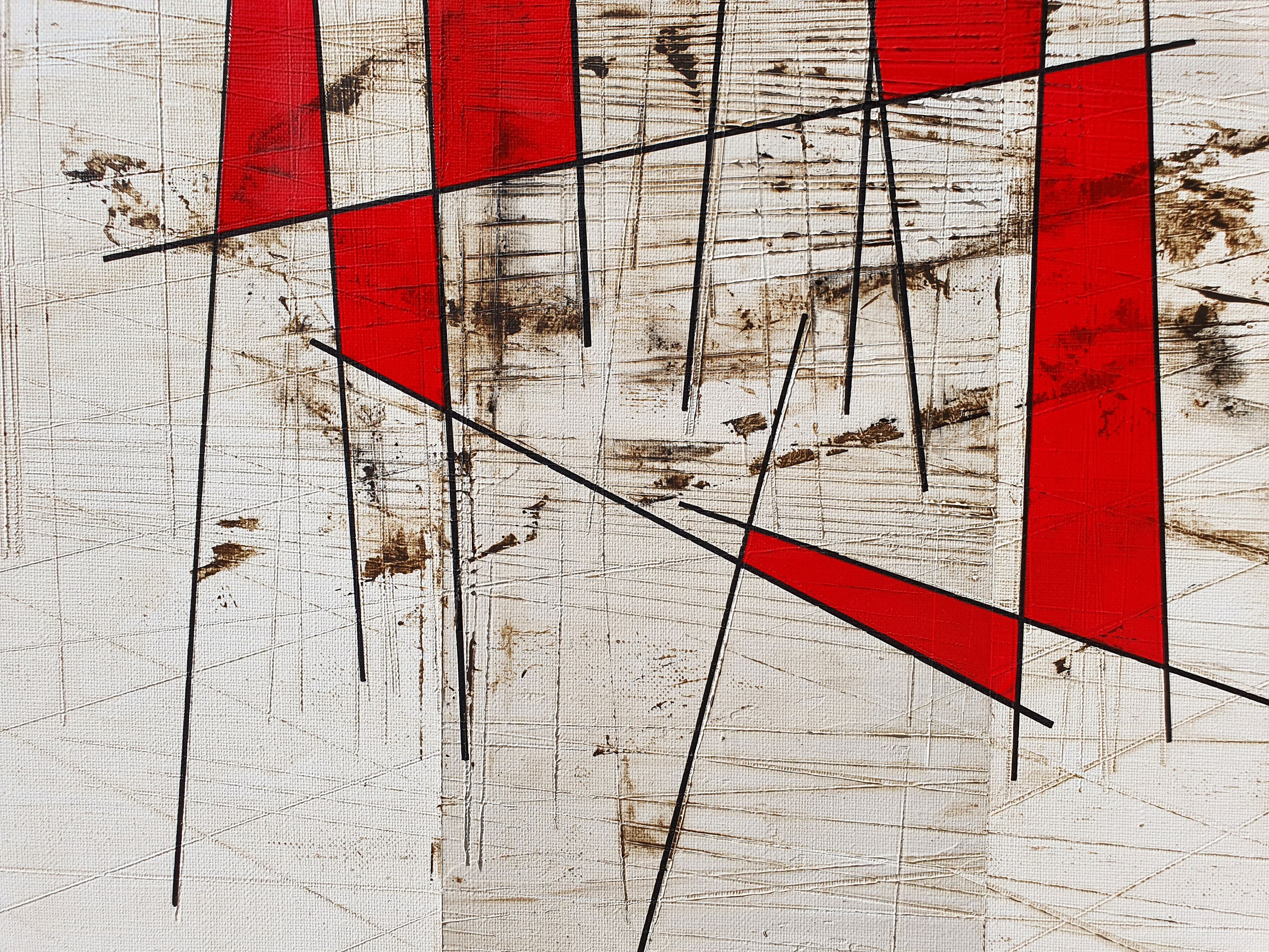 Tableau de LUDOVIC MERCHER a pour titre ÉCLATS style abstrait dim : LUDOVIC MERCHERprix:750