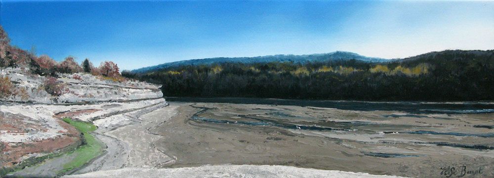 Tableau de ELISE BARAT a pour titre VILLERS LE LAC style figuratif dim : ELISE BARATprix:450