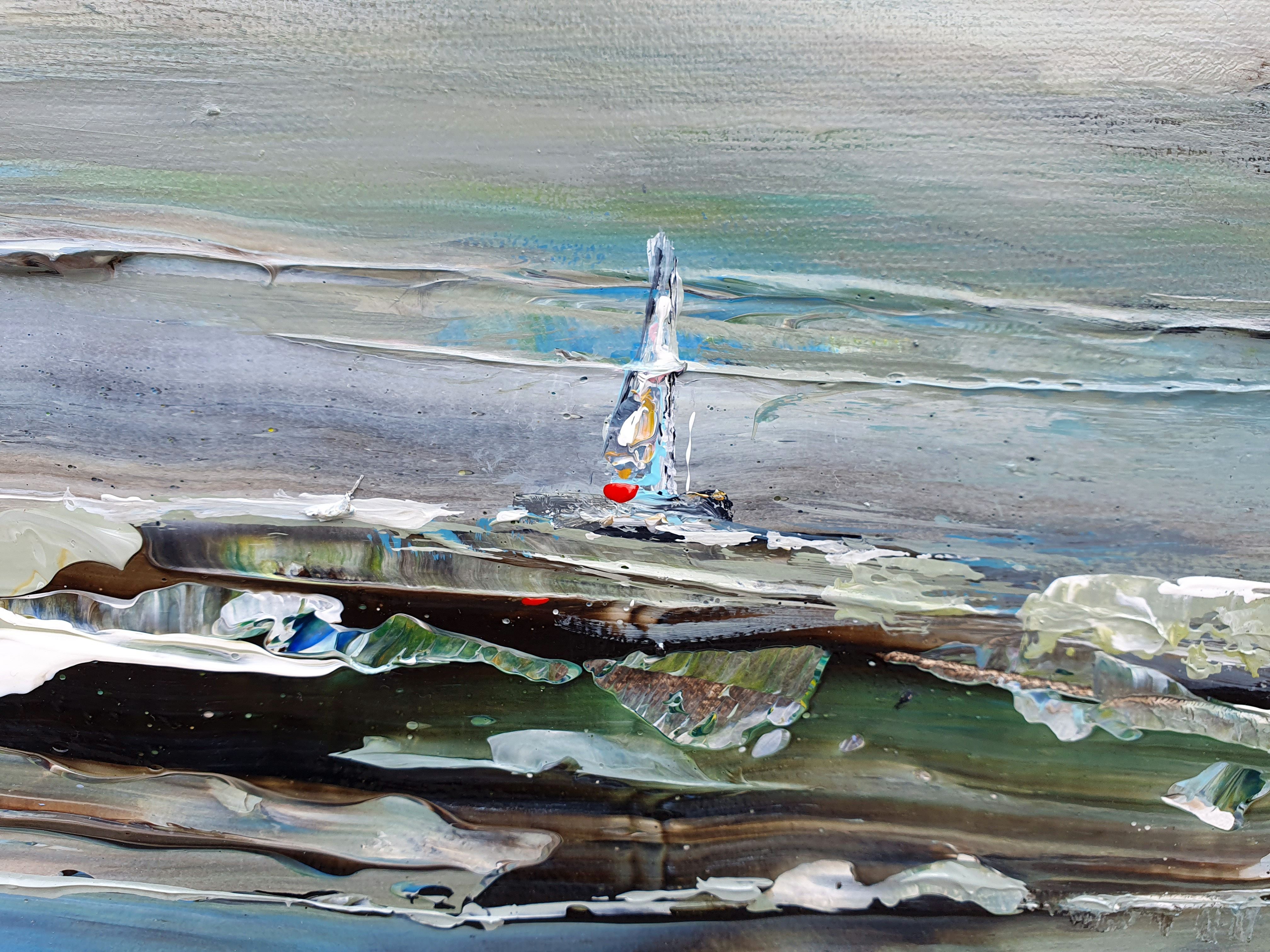Tableau de RUELLE NICOLAS a pour titre ESCAPE style abstrait dim : RUELLE NICOLASprix:750