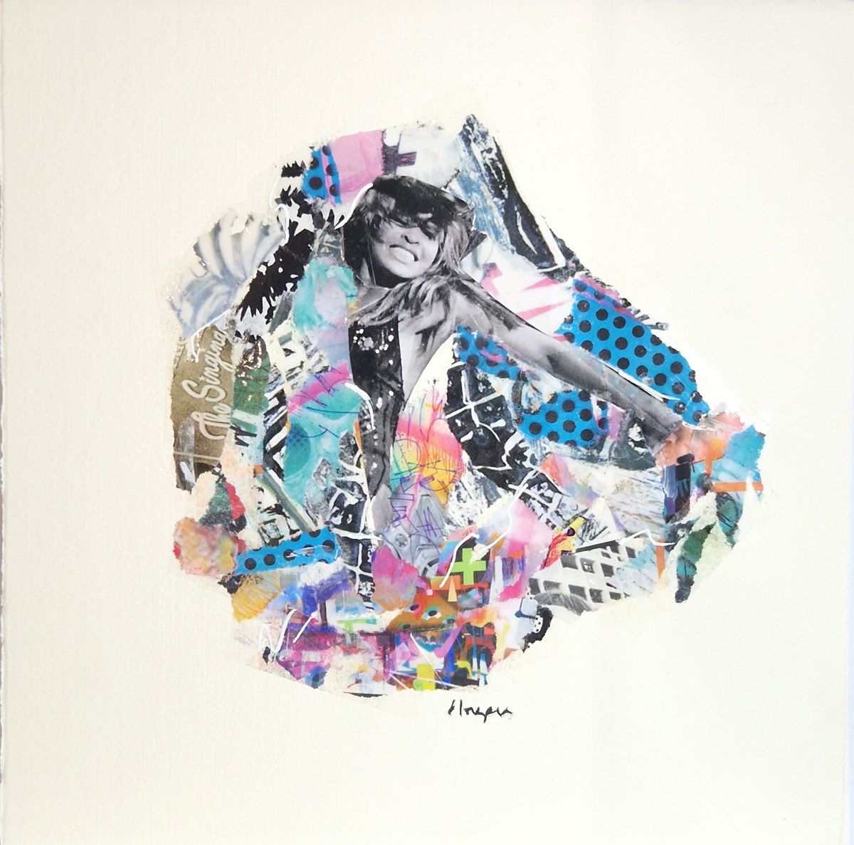 Editions d'art de FLOREPEA a pour titre Tina style street art, graphique dim : FLOREPEAprix:100