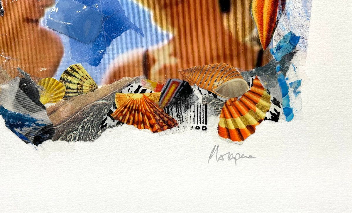 Editions d'art de FLOREPEA a pour titre Seaside Valentin style graphique dim : FLOREPEAprix:100