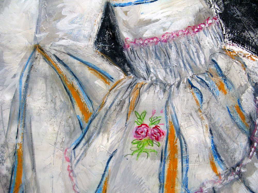 Tableau de ELISE BARAT a pour titre Emilie style figuratif dim : ELISE BARATprix:600