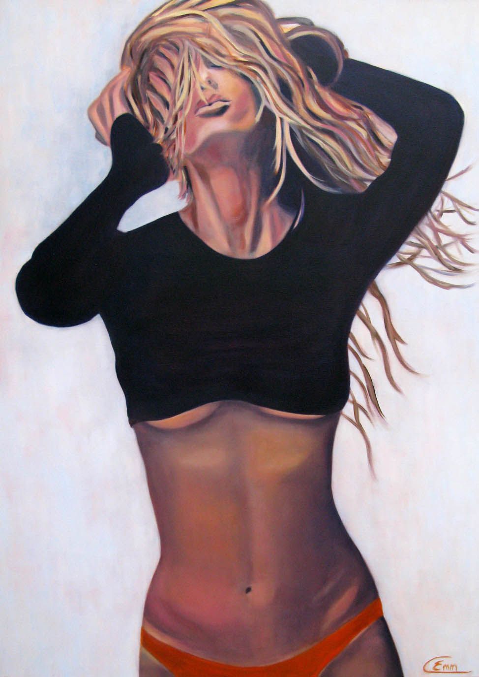Tableau de EMILIE CREPIN a pour titre Alix style figuratif dim : EMILIE CREPINprix:1200