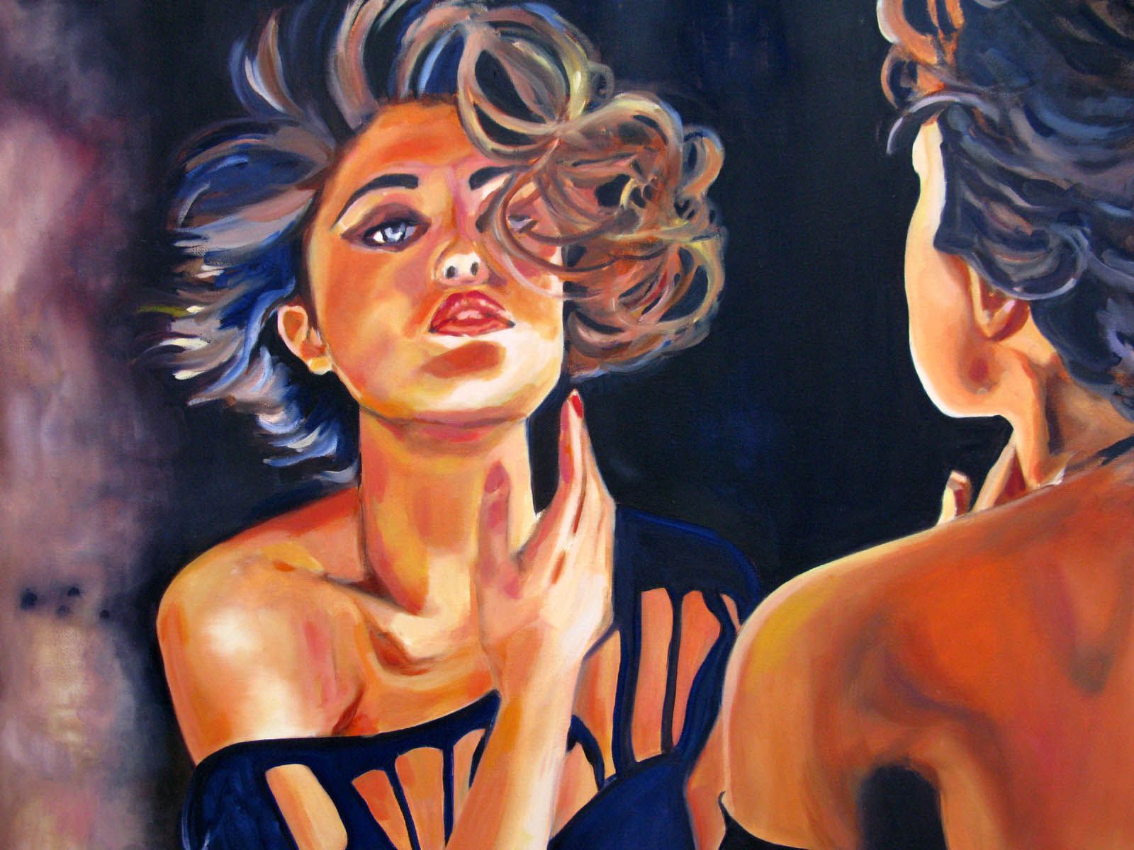 Tableau de EMILIE CREPIN a pour titre Début de soirée style figuratif dim : EMILIE CREPINprix:1200