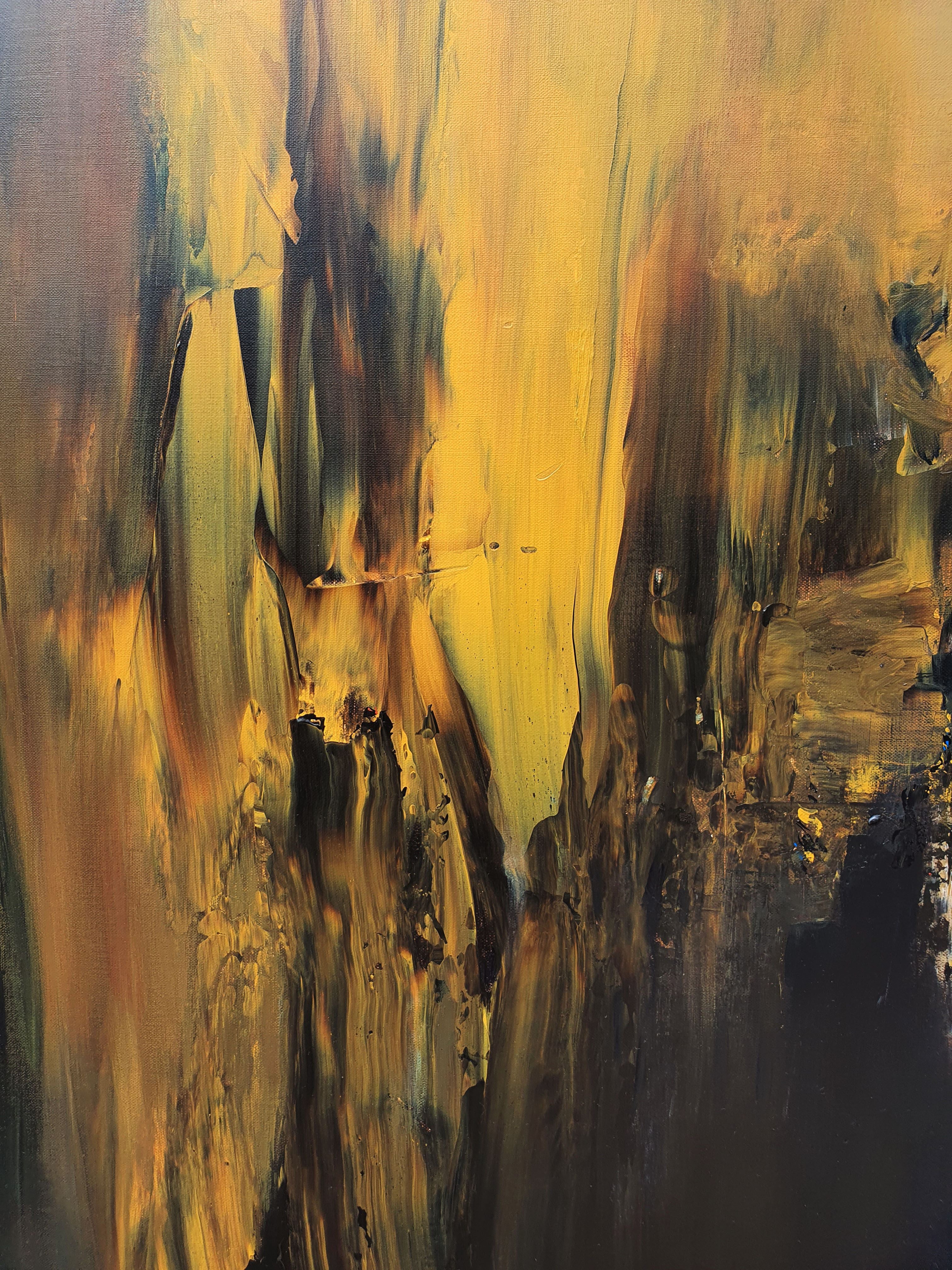 Tableau de RUELLE NICOLAS a pour titre FIRELAND style abstrait dim : RUELLE NICOLASprix:1500