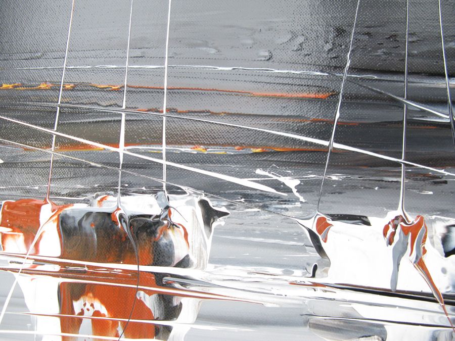 Tableau de F. BOUTET a pour titre MARINE ABSTRAITE style figuratif dim : F. BOUTETprix:750