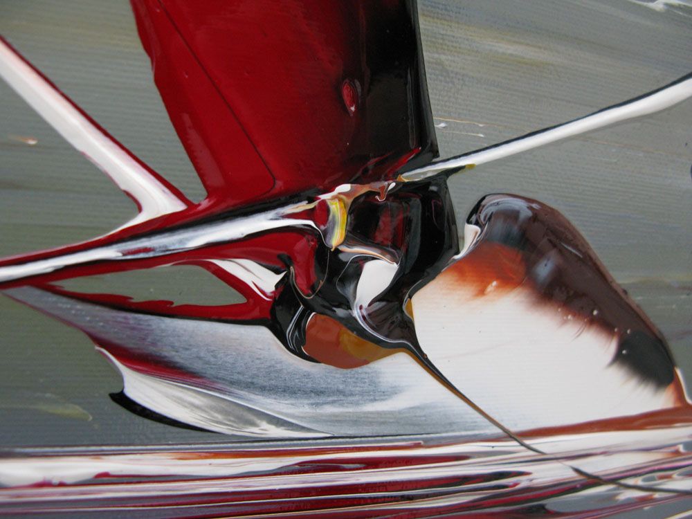 Tableau de F. BOUTET a pour titre MARINE ABSTRAITE style figuratif dim : F. BOUTETprix:1000