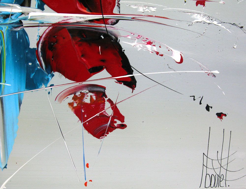 Tableau de F. BOUTET a pour titre MARINE ABSTRAITE 2022-15 style abstrait dim : F. BOUTETprix:900