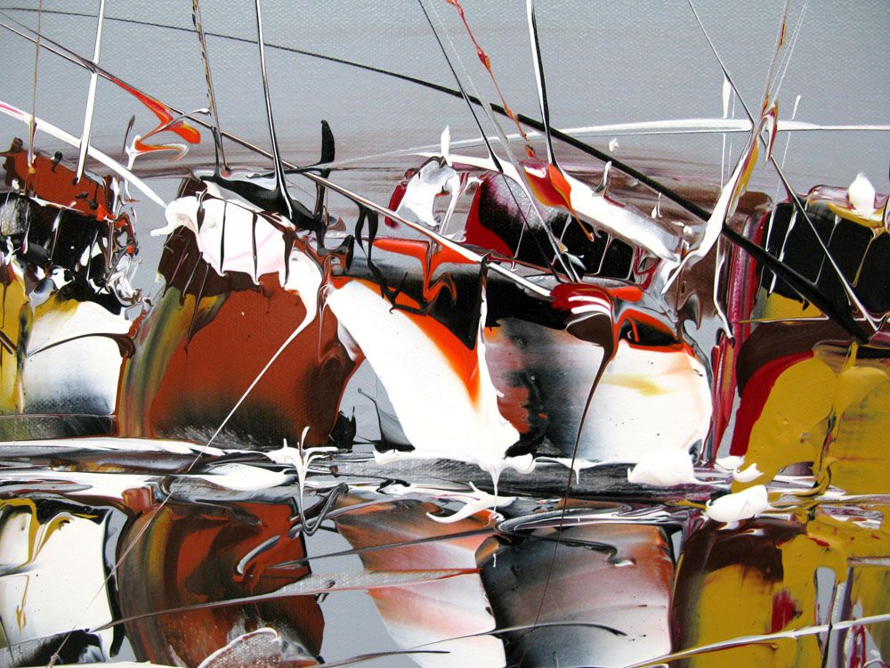 Tableau de F. BOUTET a pour titre MARINE ABSTRAITE 2022-01 style abstrait dim : F. BOUTETprix:400