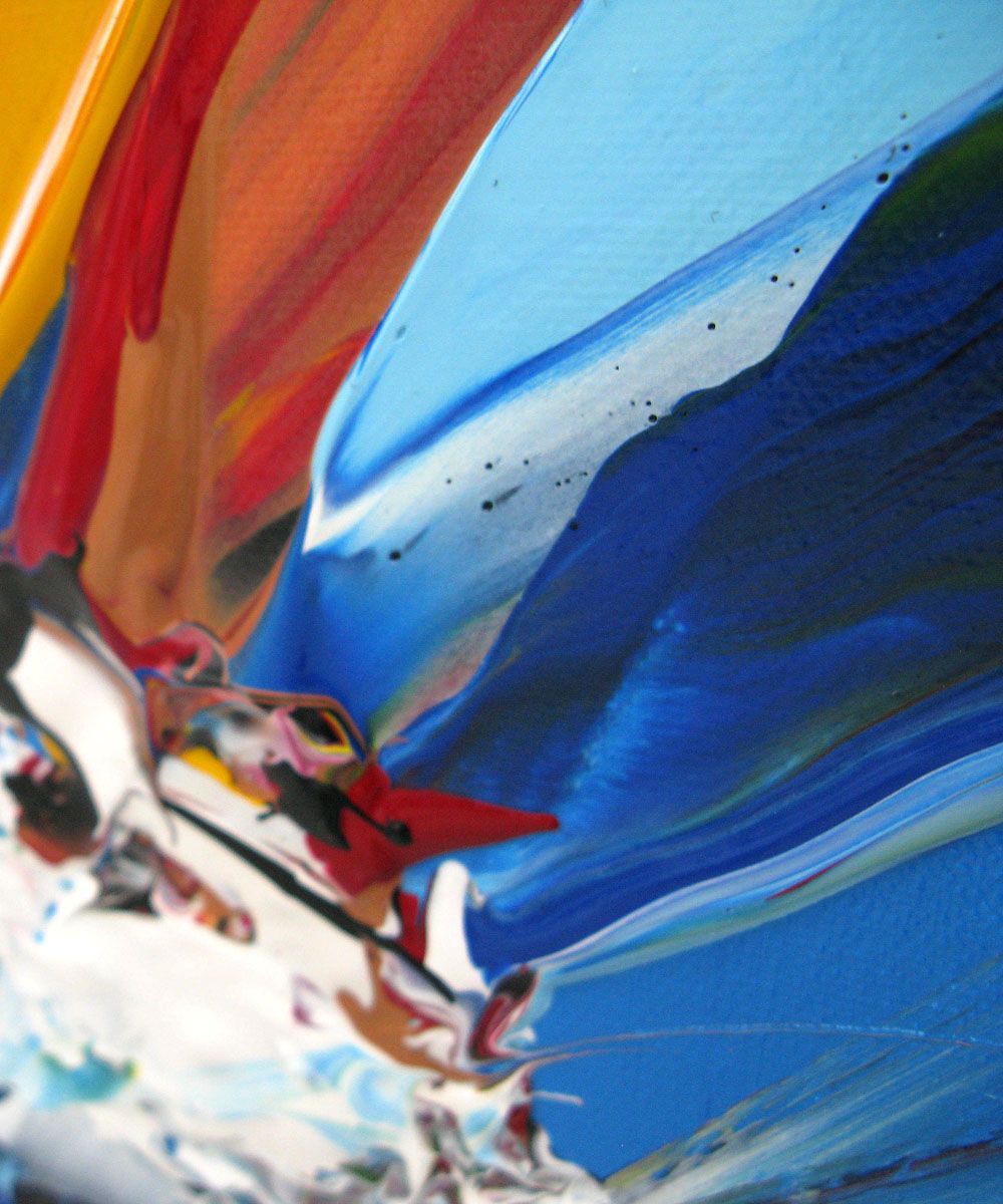 Tableau de F. BOUTET a pour titre MARINE ABSTRAITE 2022-05 style abstrait dim : F. BOUTETprix:400