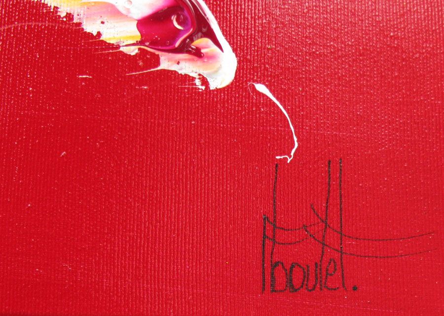 Tableau de F. BOUTET a pour titre MARINE H style abstrait dim : F. BOUTETprix:1200