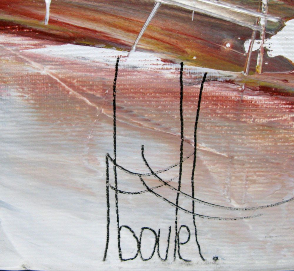Tableau de F. BOUTET a pour titre PAYSAGE URBAIN VIII style no dim : F. BOUTETprix:850