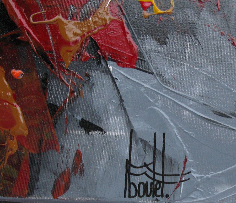 Tableau de F. BOUTET a pour titre CITY E style figuratif dim : F. BOUTETprix:1100