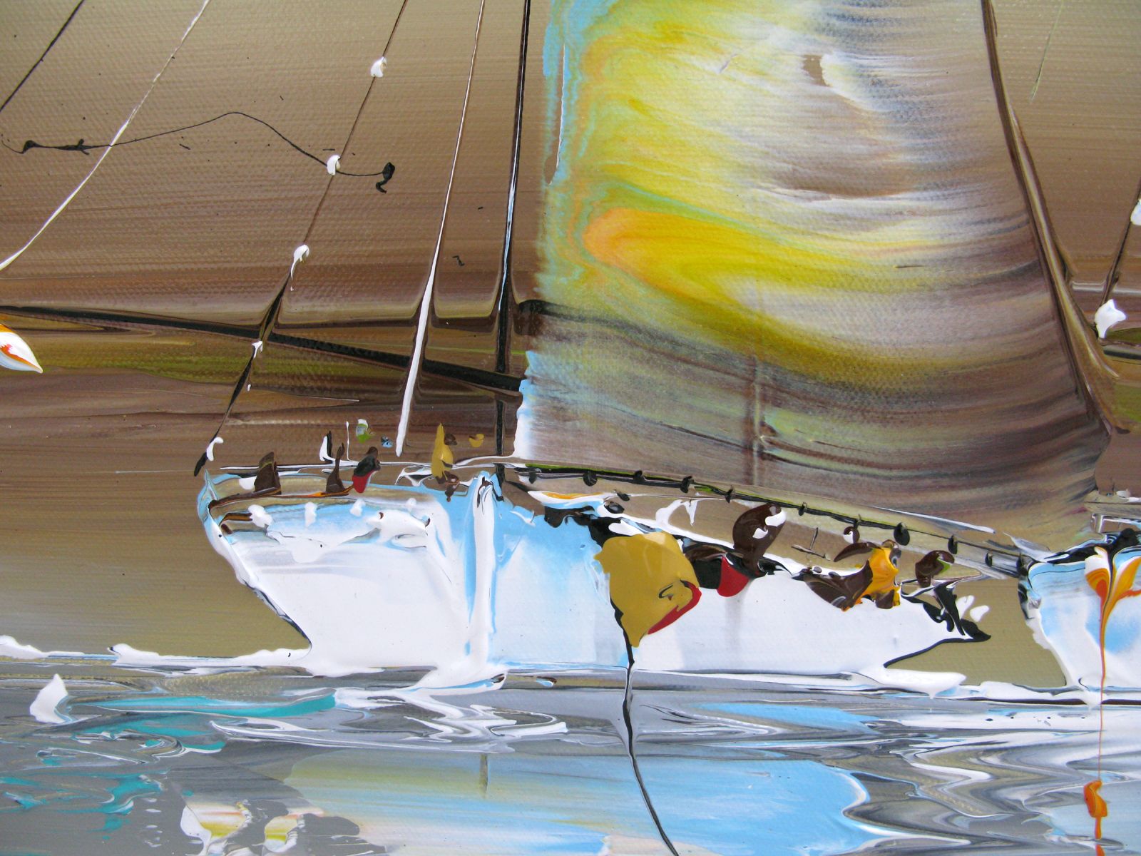 Tableau de F. BOUTET a pour titre MARINE ABSTRAIT 112 style no dim : F. BOUTETprix:300
