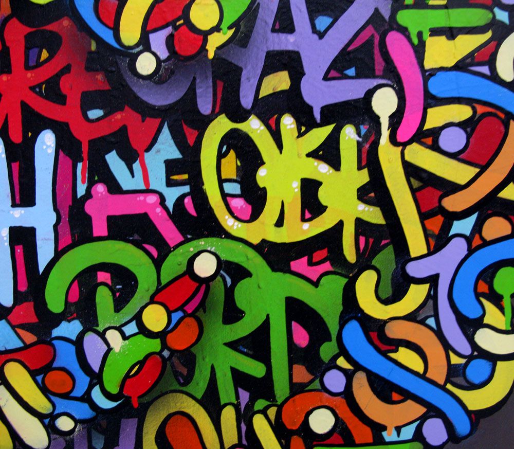 Tableau de EL GATO S. a pour titre Fast style graffiti, street art dim : EL GATO S.prix:950