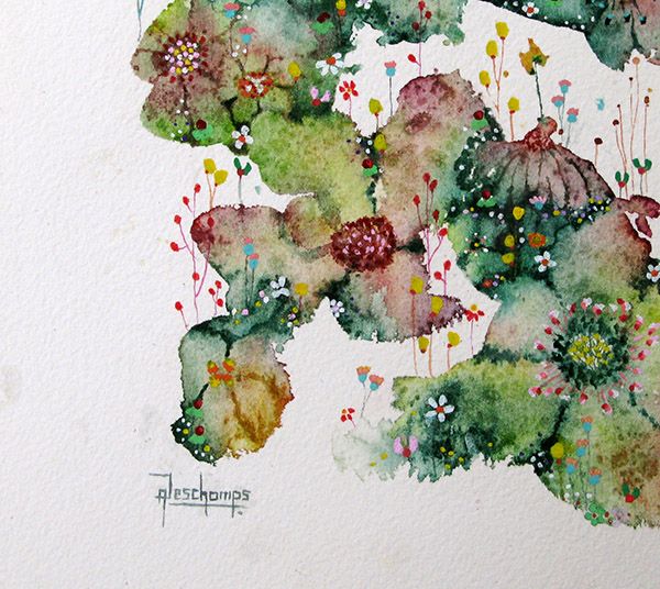 Dessin de AMANDINE DESCHAMPS a pour titre FLEURS DE SEL 14 style figuratif dim : AMANDINE DESCHAMPSprix:170