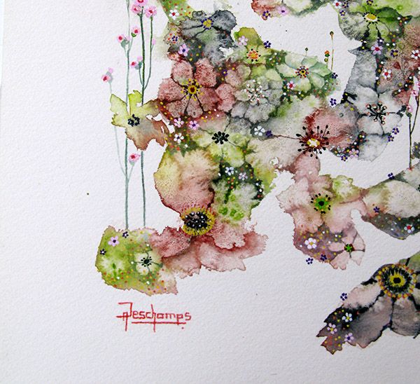 Dessin de AMANDINE DESCHAMPS a pour titre FLEURS DE SEL 18 style figuratif dim : AMANDINE DESCHAMPSprix:290