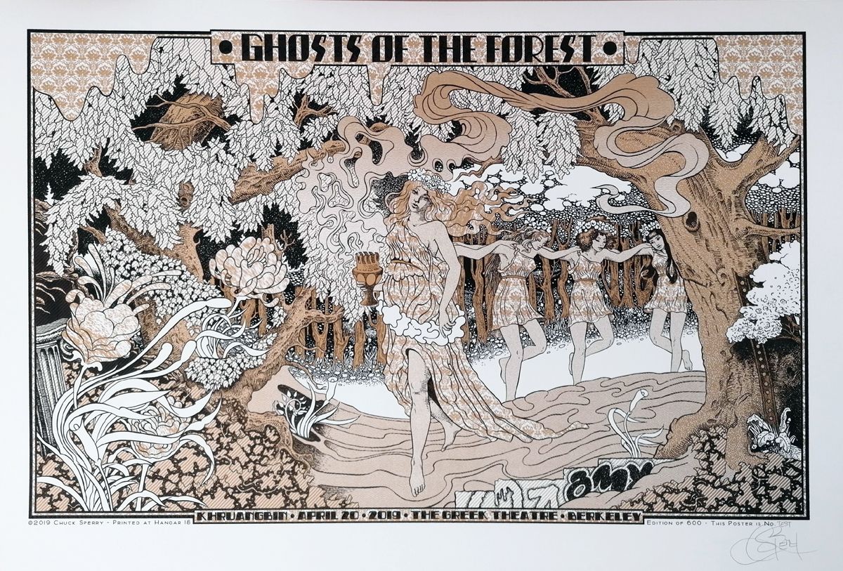 Editions d'art de CHUCK SPERRY a pour titre GHOSTS OF THE FOREST TEST GOLD style figuratif dim : CHUCK SPERRYprix:600