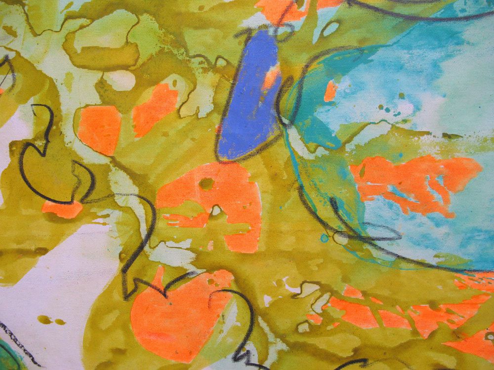 Tableau de GIACOMO a pour titre HISTOIRE DE FLEURS style abstrait dim : GIACOMOprix:1500