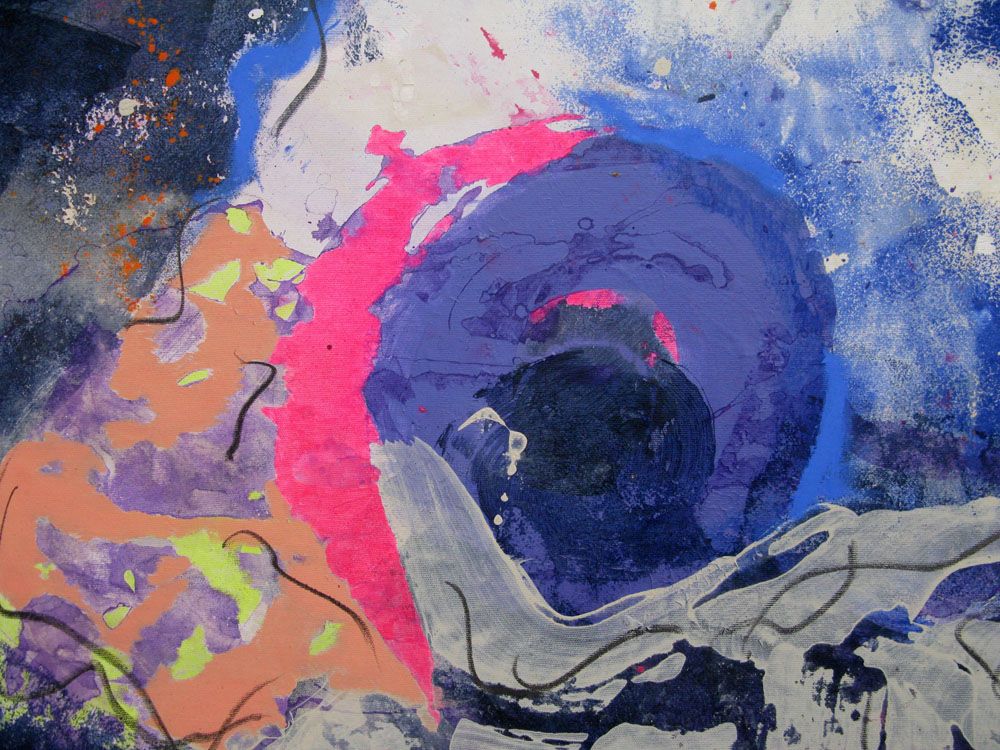 Tableau de GIACOMO a pour titre ECLOSION style abstrait dim : GIACOMOprix:1500