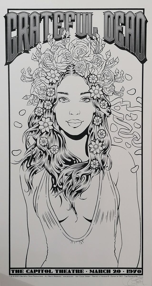 Editions d'art de CHUCK SPERRY a pour titre GRATEFUL DEAD BW TEST style figuratif dim : CHUCK SPERRYprix:400