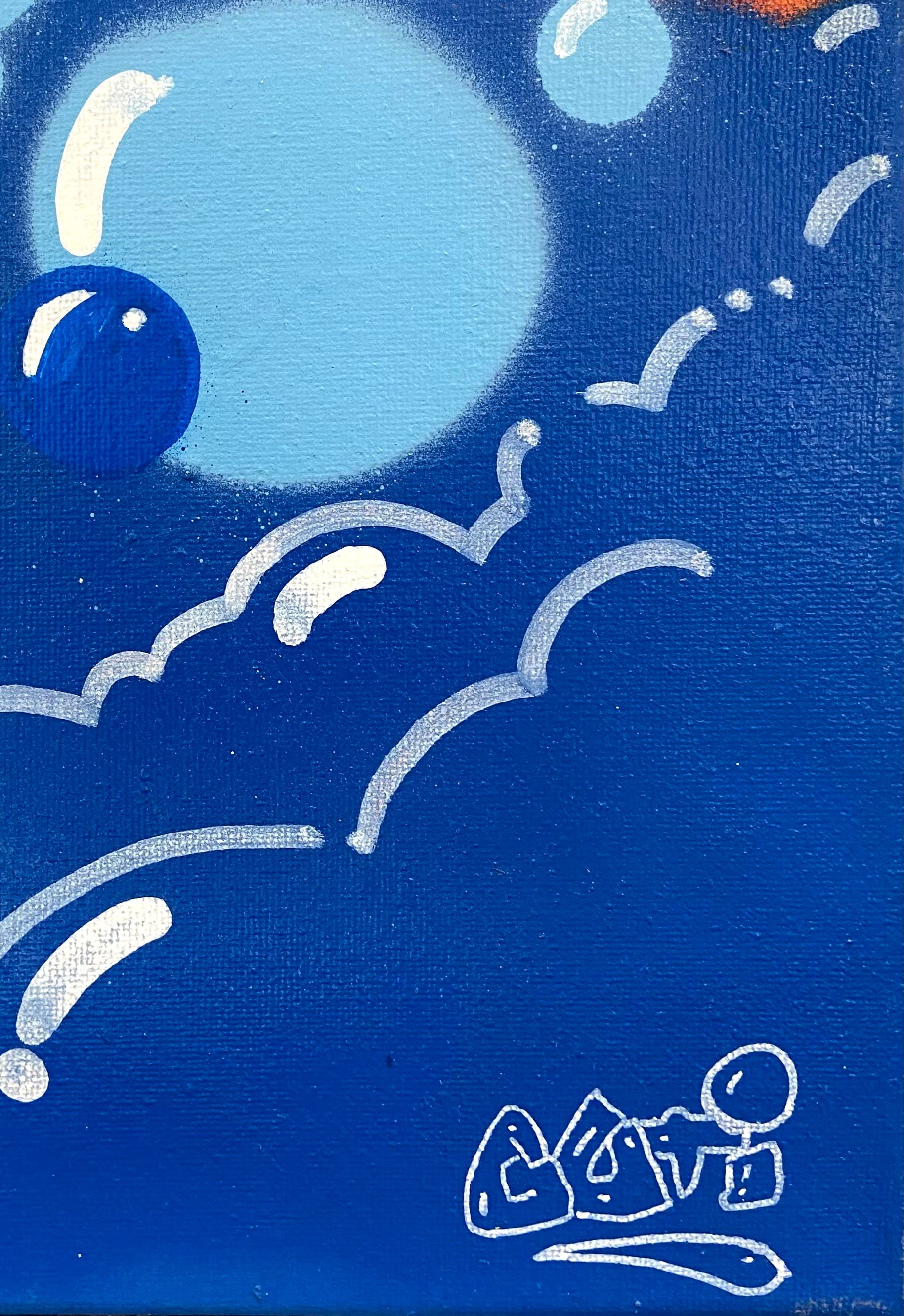 Tableau de GUTI a pour titre Young Timer style street art dim : GUTIprix:550