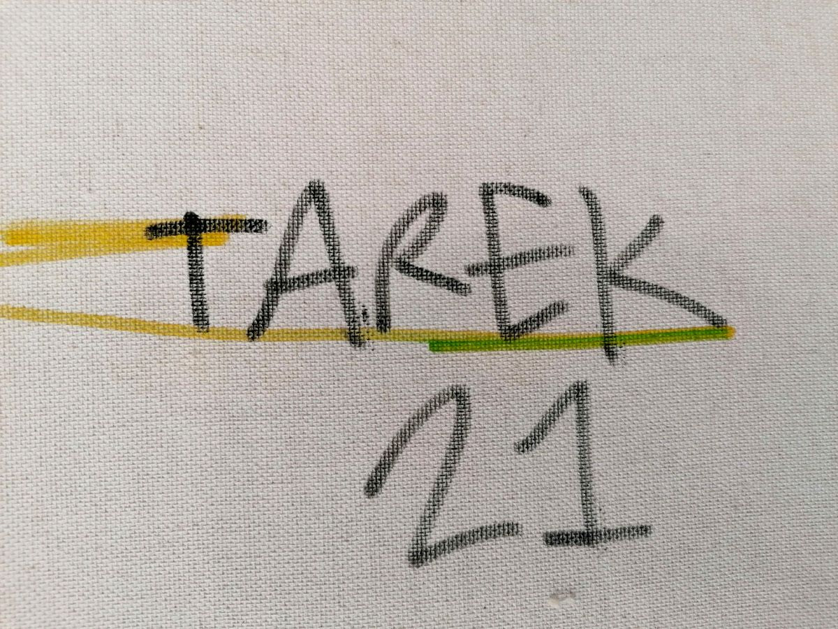 Tableau de TAREK a pour titre GRENDIZER style graphique dim : TAREKprix:700