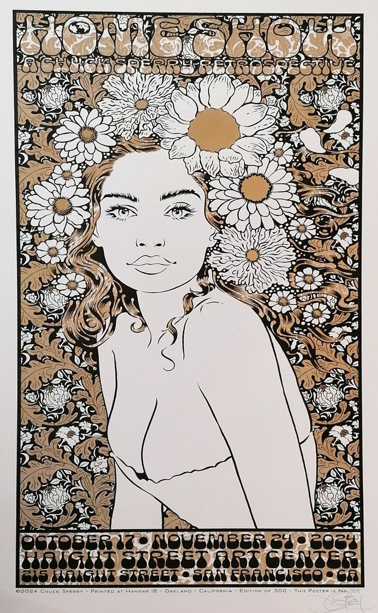Editions d'art de CHUCK SPERRY a pour titre HOME SHOW COLOR TEST BLANC-OR style figuratif dim : CHUCK SPERRYprix:600