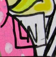 Dessin de LN LE PAPE a pour titre In music we trust style graphique dim : LN LE PAPEprix:80