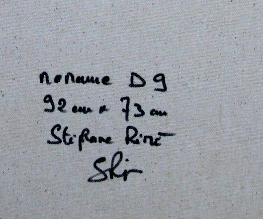 Tableau de STEPHANE RIME a pour titre Noname D9 style abstrait dim : STEPHANE RIMEprix:690