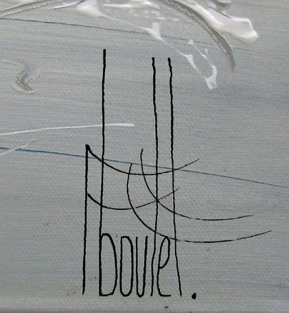 Tableau de F. BOUTET a pour titre MARINE ABSTRAITE 2024-47 style abstrait dim : F. BOUTETprix:650