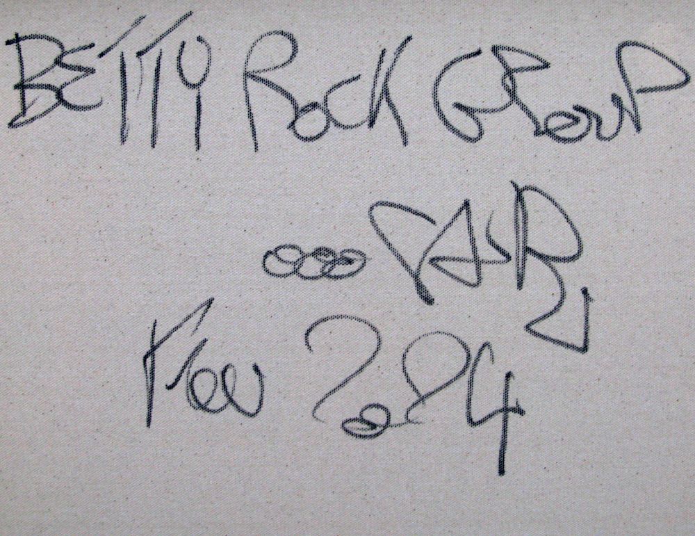 Tableau de RICO SAB a pour titre BETTY ROCK GROUP style street pop art, street art dim : RICO SABprix:950