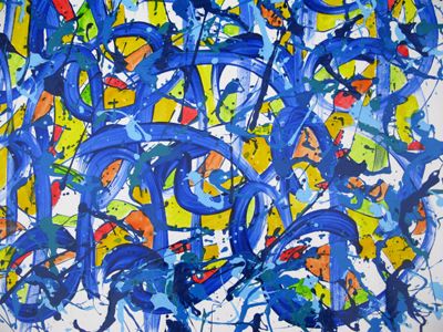 Tableau de STEPHANE RIME a pour titre No name E63 style abstrait dim : STEPHANE RIMEprix:1500