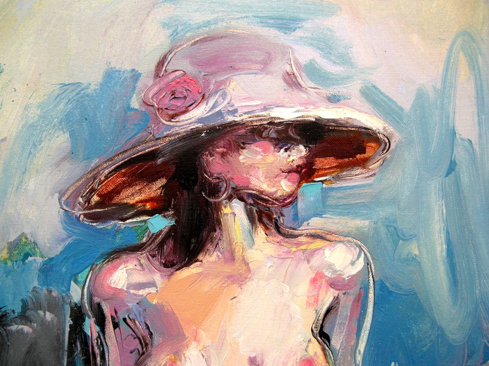 Tableau de OLENA SINIUHINA a pour titre La plage 11 style figuratif dim : OLENA SINIUHINAprix:350