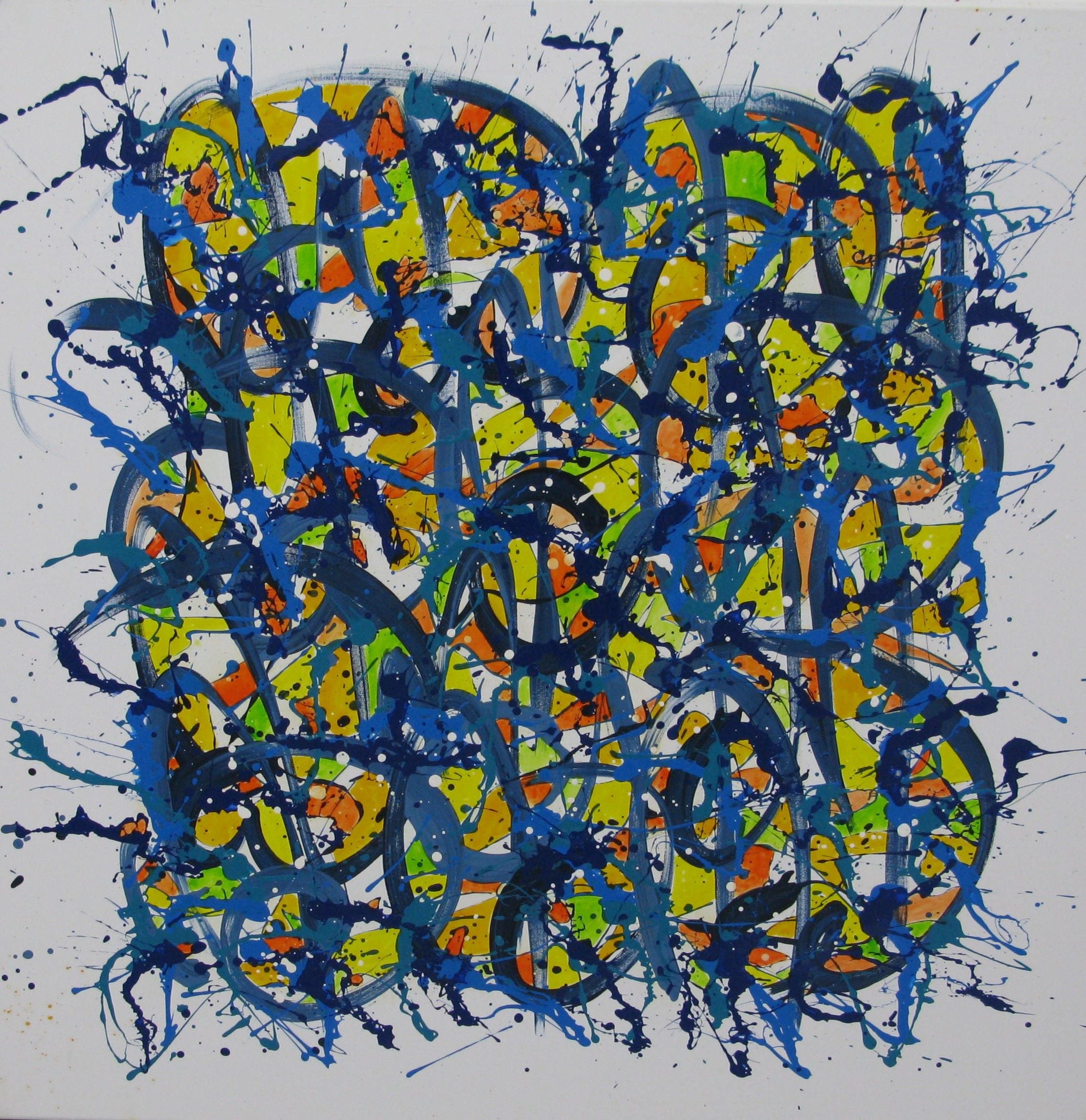 Tableau de STEPHANE RIME a pour titre NO NAME E1 style abstrait dim : STEPHANE RIMEprix:850